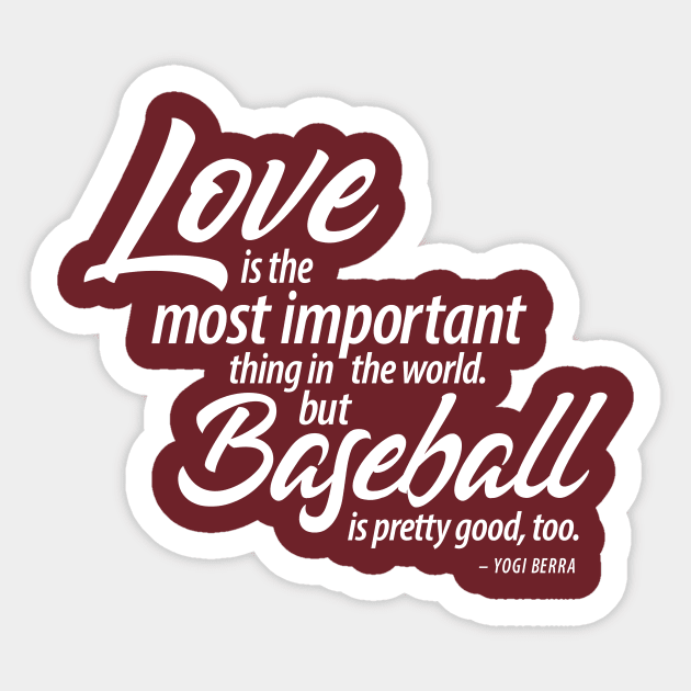 Yogi Berra Sticker by MindsparkCreative